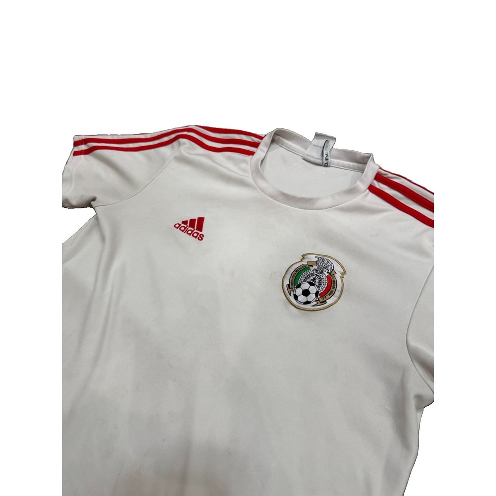 Authentic adidas Mexico National Team Soccer Jersey Mens White Good ClimaLite M - Picture 1 of 6